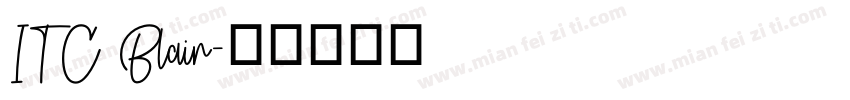 ITC Blair字体转换